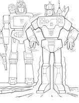 coloriage transformers en patrouille
